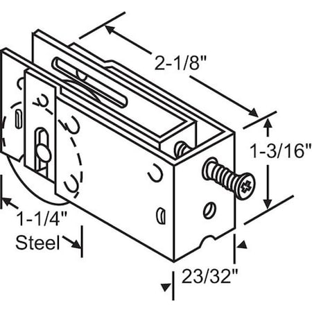 Strybuc Patio Door Roller Assembly 900-15153